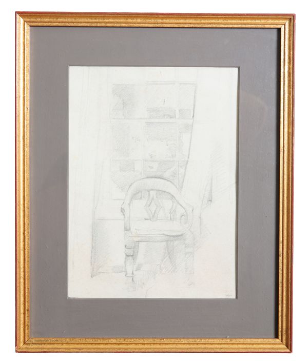 ENGLISH SCHOOL, 20TH CENTURY Interior study