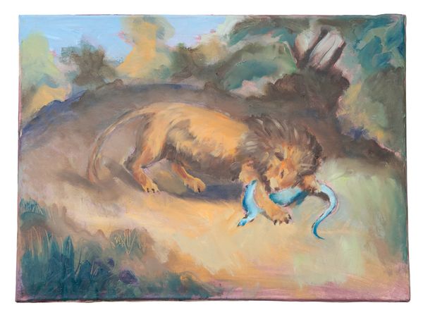 *GRAHAM SNOW (1948-2025) A fighting lion