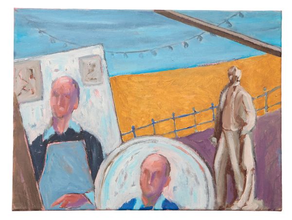 *GRAHAM SNOW (1948-2025) Weymouth self-portrait