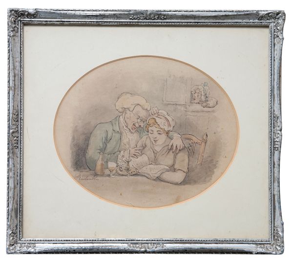 FOLLOWER OF THOMAS ROWLANDSON (1756-1827) Study of a tutor and his student