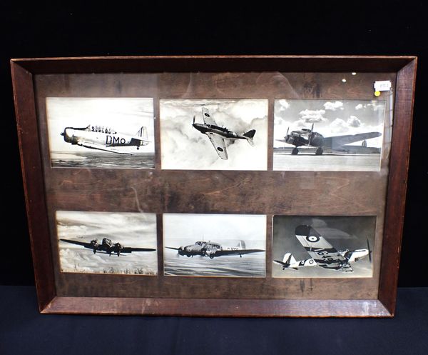 FRAMED PHOTOGRAPHS OF FIGHTER PLANES