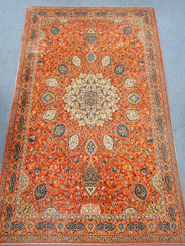 A WILTON RUG, PERSIAN ARDEBIL REPRODUCTION