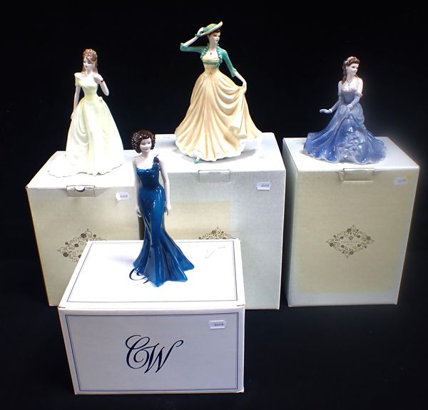 FOUR BOXED COALPORT LADY FIGURINES