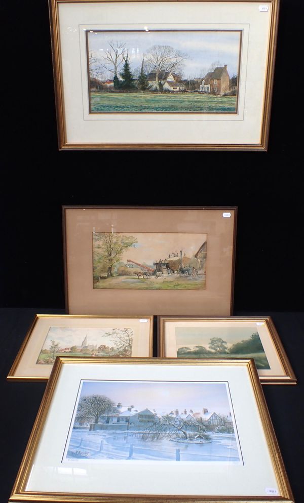 A COLLECTION OF WATERCOLOURS