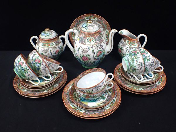 A CHINESE PART TEA SET