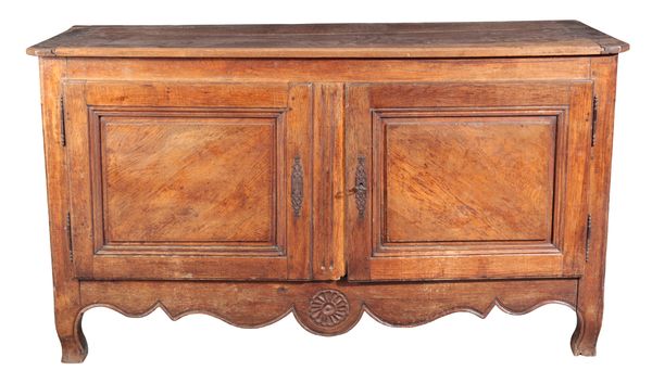 A FRENCH PROVINCIAL OAK SIDEBOARD