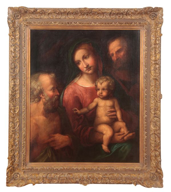 AFTER ANTONIO ALLEGRI DA CORREGGIO (1489–1534) Holy Family with Saint Jerome