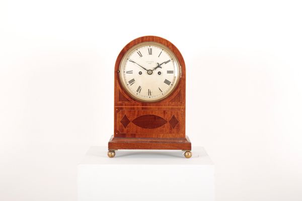 AN EDWARDIAN MANTEL CLOCK BY GILLETT & JOHNSTON, CROYDON