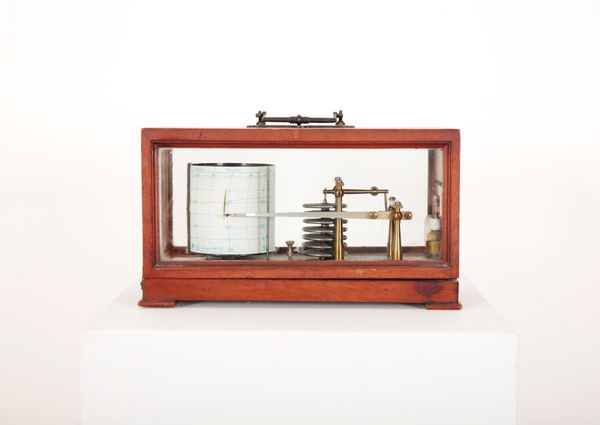 A CASED BAROGRAPH POSSIBLY FOR A SHIP