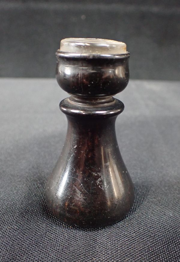 A DESK SEAL SET WITH A PORTRAIT INTAGLIO