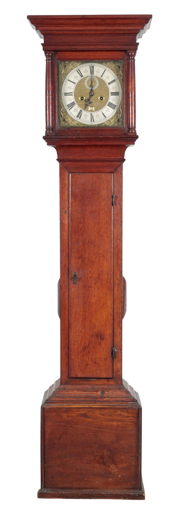 AN OAK LONGCASE CLOCK BY EDWARD BRIDGMAN OF COVENT GARDEN