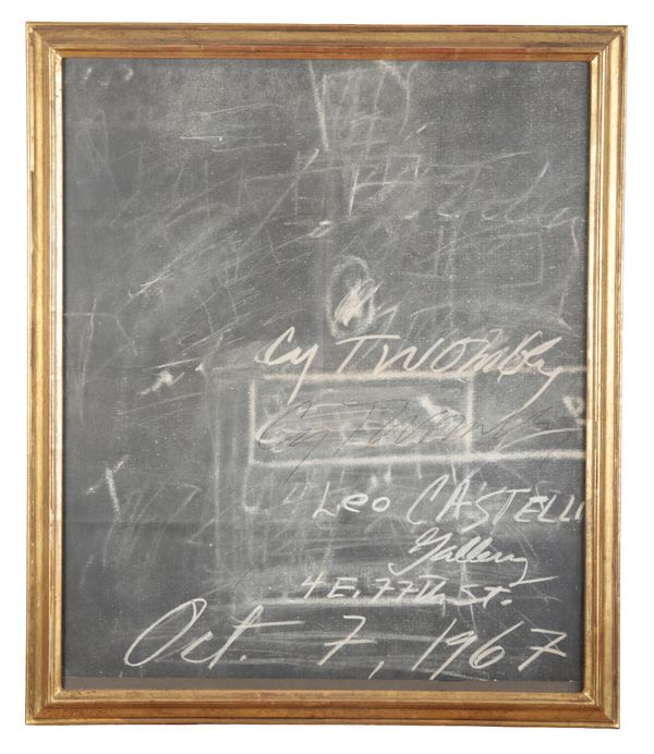 *CY TWOMBLY (1928-2011) 'Leo Castelli Exhibition Poster'