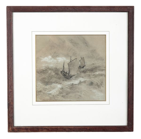 ENGLISH SCHOOL, EARLY 20TH CENTURY Shipping on a stormy sea