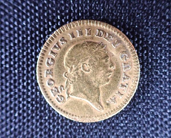 GEORGE III GOLD QUARTER GUINEA, 1804