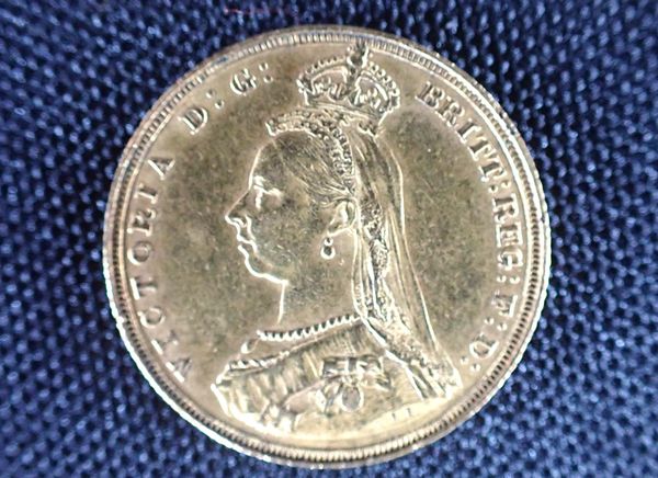 VICTORIA GOLD FULL SOVEREIGN 1887