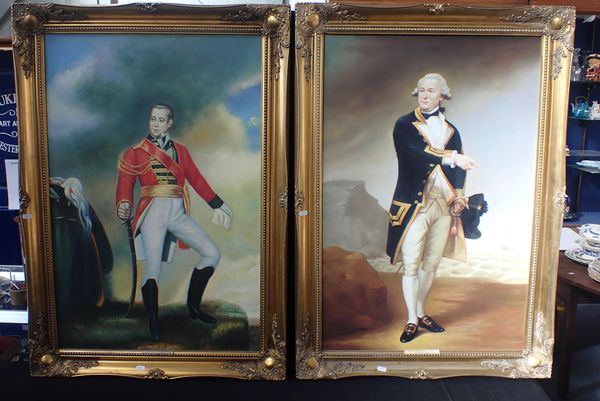 20th CENTURY, TWO PORTRAITS - LT. GEN. SIR THOMAS PICTON AND CAPTAIN JOHN GELL