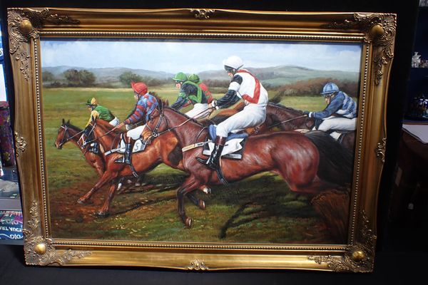 20TH CENTURY, HORSE RACING SCENE