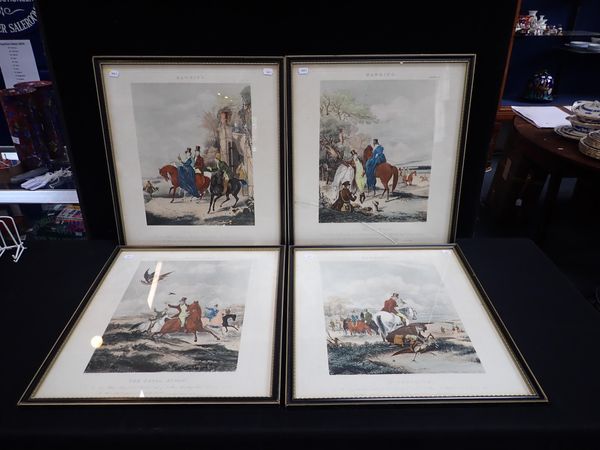 REEVE AFTER F.C. TURNER: FOUR SPORTING PRINTS; 'HAWKING'