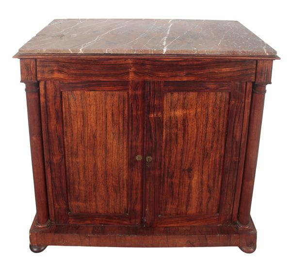 AN EARLY VICTORIAN ROSEWOOD CHIFFONIER