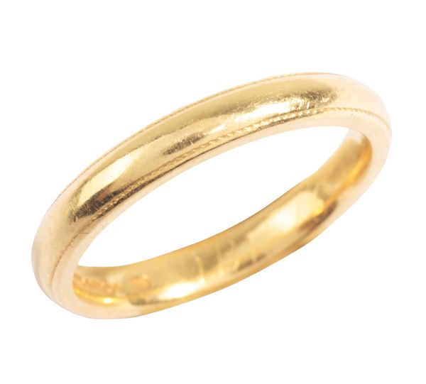 AN 18CT GOLD WEDDING BAND