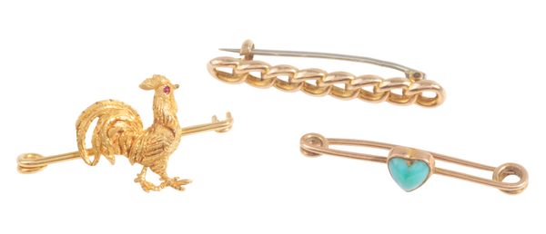 THREE BROOCHES