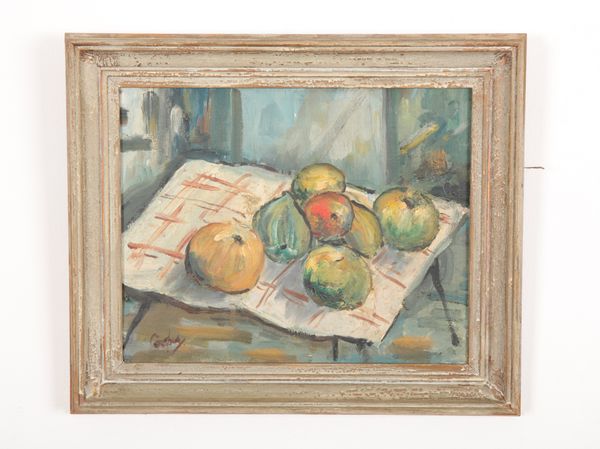 COOPER (20th century) A still life study of fruit