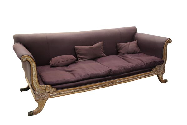 A VICTORIAN REGENCY STYLE SOFA