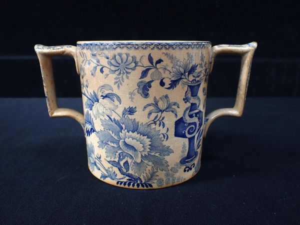 BLUE AND WHITE LOVING CUP