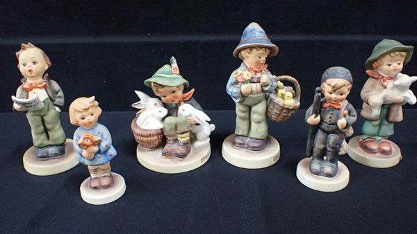 A GROUP OF GOEBEL HUMMEL FIGURES