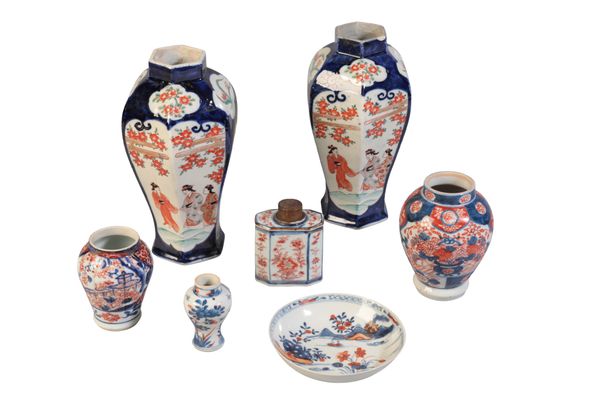 SEVEN PIECES OF JAPANESE IMARI