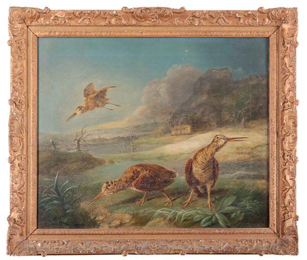 STEPHEN ELMER (1717-1796) Woodcocks in a landscape
