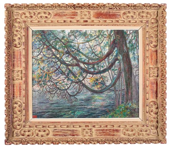 *FRANCOIS PYCKE (1890-1960) A river landscape