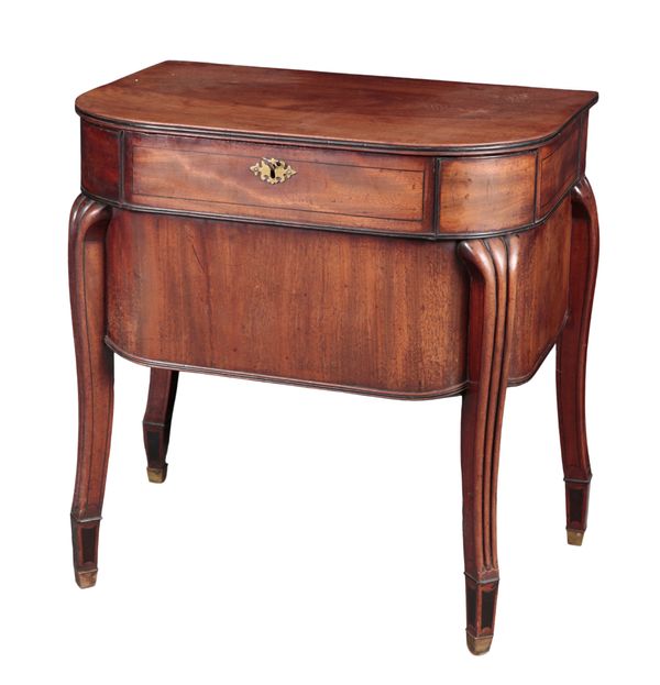 A REGENCY MAHOGANY CELLARETTE