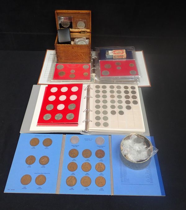 A COLLECTION OF COINS , INCLUDING SILVER