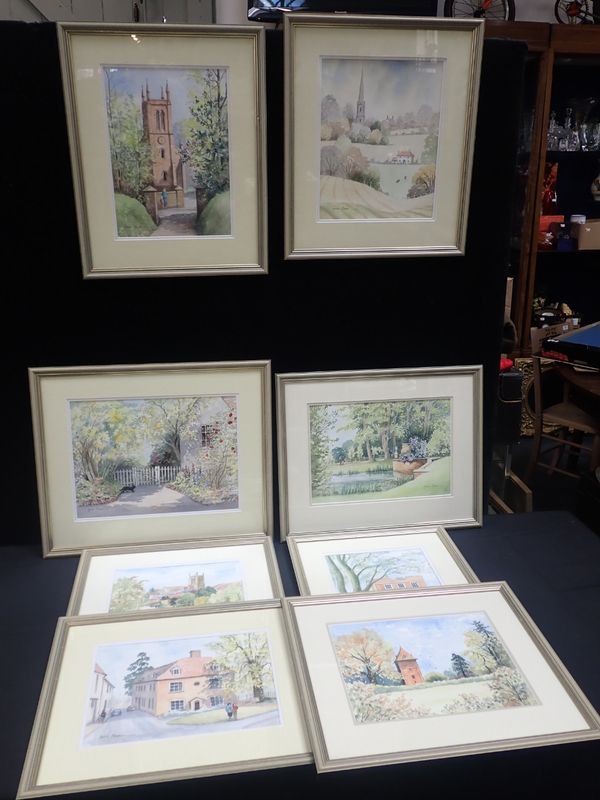 A COLLECTION OF FRAMED WATERCOLOURS