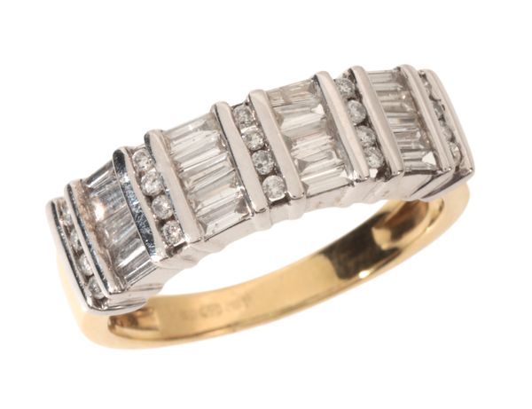 A DIAMOND HALF ETERNITY RING