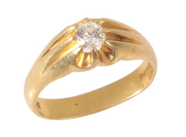 A DIAMOND SOLITAIRE RING