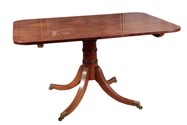 A REGENCY MAHOGANY BREAKFAST TABLE
