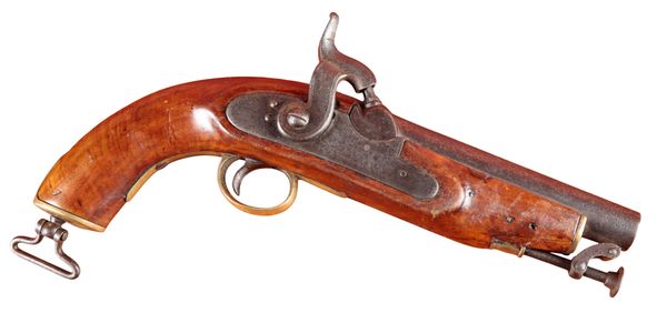 A CUSTOMS OFFICER'S PERCUSSION PISTOL