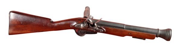 A FLINTLOCK BLUNDERBUSS BY BRYAN OF LIMERICK, IRELAND