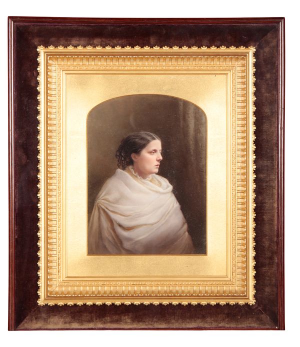 ENGLISH SCHOOL, 19TH CENTURY A profile portrait of a woman