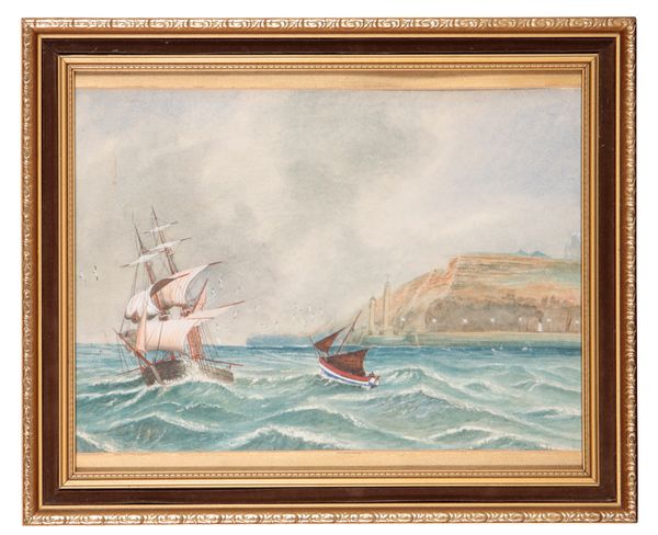 ENGLISH SCHOOL, 19TH CENTURY Shipping off the coast