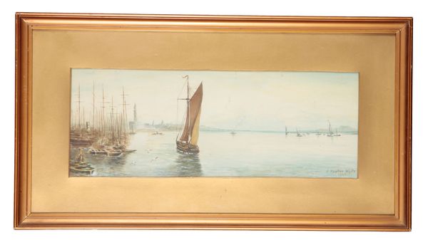 S. TAYLOR WHITE (19th/20th Century) A pair of coastal scenes