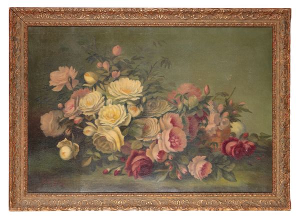 L. WILFORD (19th/20th century) A still life study of flowers