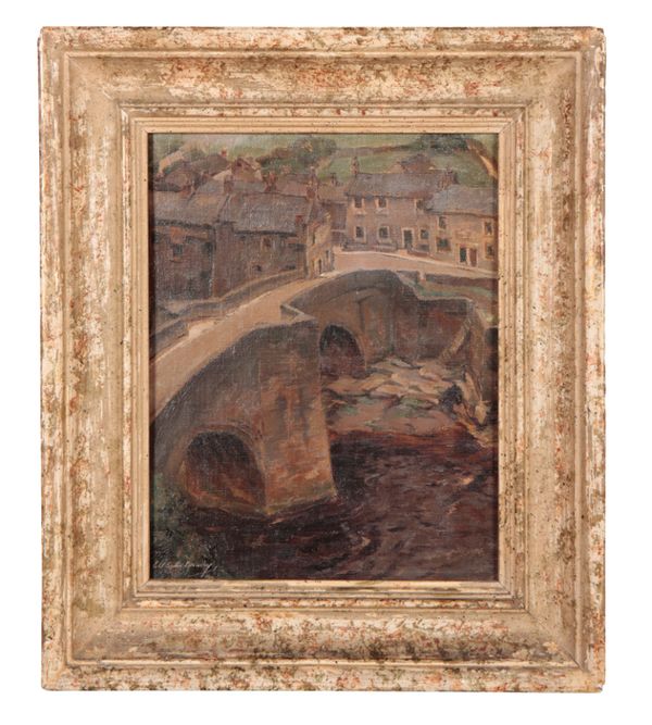 *ERNEST ALFRED SALLIS BENNEY (1894-1966) 'Barnard Castle Bridge'