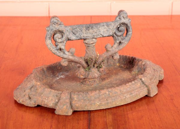 A VICTORIAN CAST IRON BOOT SCRAPER