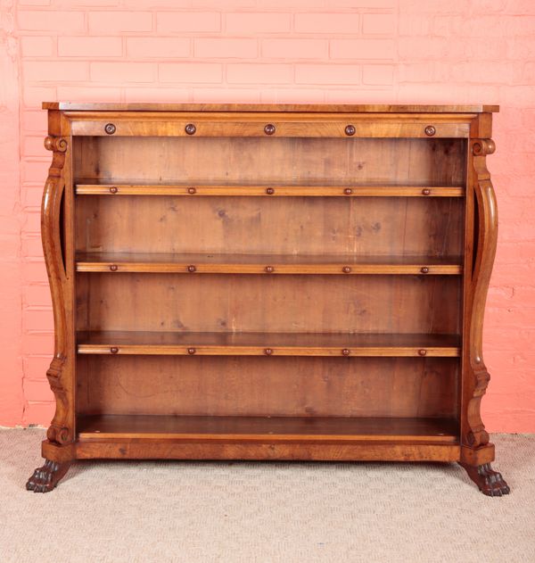 A WILLIAM IV OPEN BOOKCASE