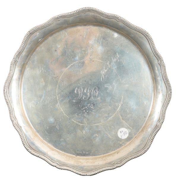 A GEORGE V SILVER SALVER