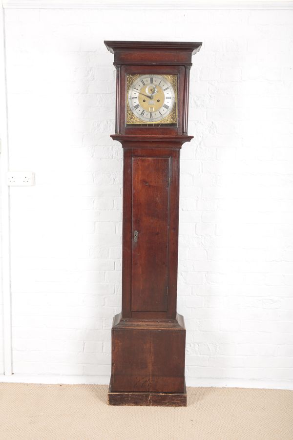 AN OAK LONGCASE CLOCK BY THOMAS MARTIN OF LONDON