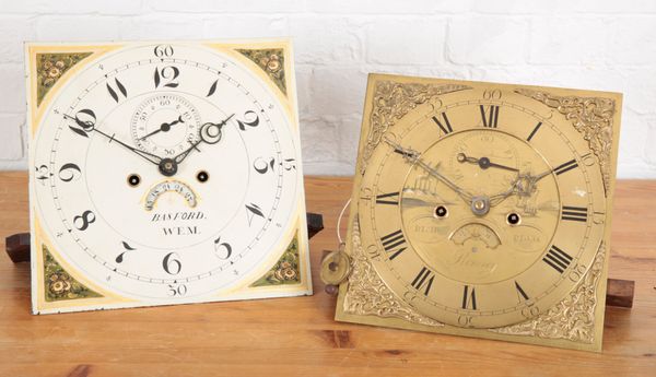 A LONGCASE CLOCK MOVEMENT BY RICHARD BIGGS OF ROMSEY